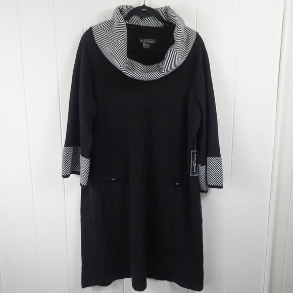 Jessica Howard Womens Cowl Neck Sweaterdress Plus Size 2X - Picture 3 of 12